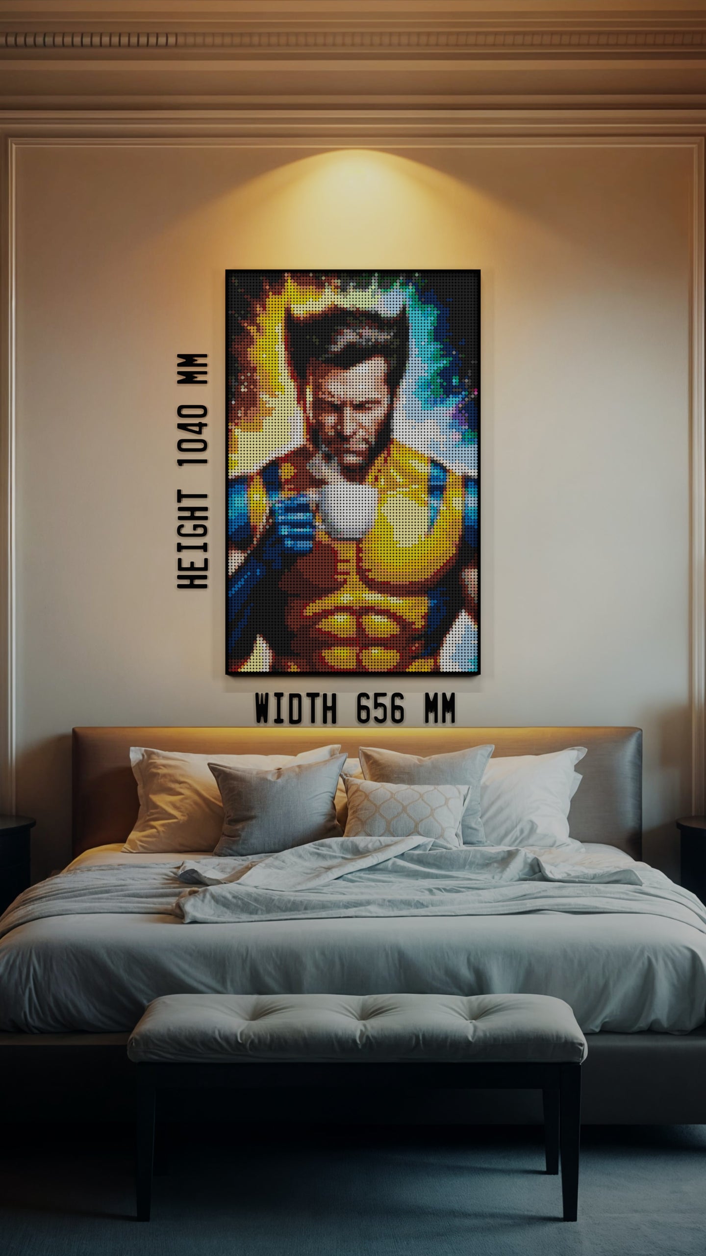 Wolverine LEGO® Style mosaic creative DIY building set
